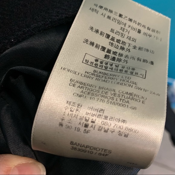 Black Burberry Brit Rushworth belted wool blend trench coat - Picture 9 of 11